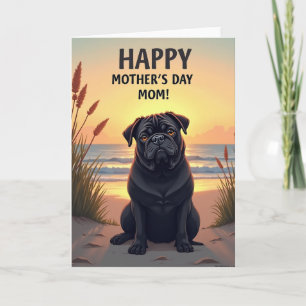 Tarjeta Lustrous Pup Sunset Beach
