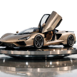 Tarjeta Luxury Supercar  – Champagne Gold Hypercar 