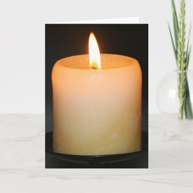 Tarjeta luz de las velas (Anverso)