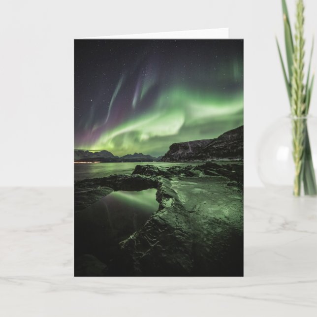 Tarjeta Luz del Norte Noruega (Anverso)