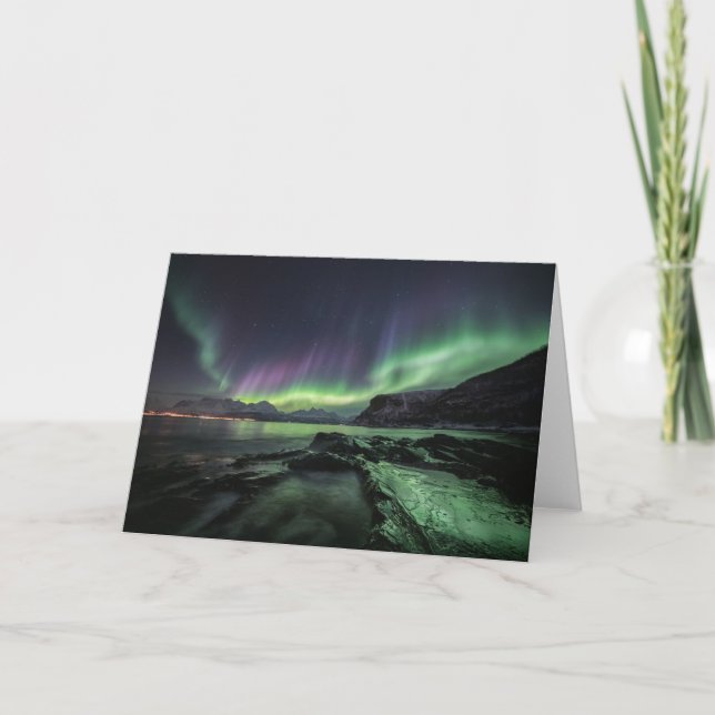 Tarjeta Luz del Norte Noruega (Anverso)