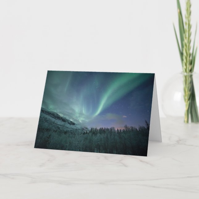 Tarjeta Luz del Norte Noruega (Anverso)