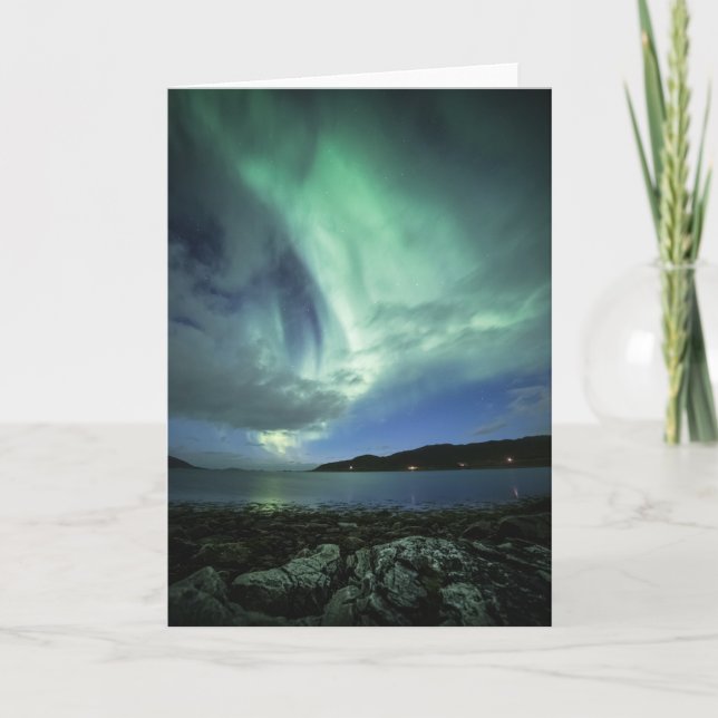 Tarjeta Luz del Norte Noruega (Anverso)