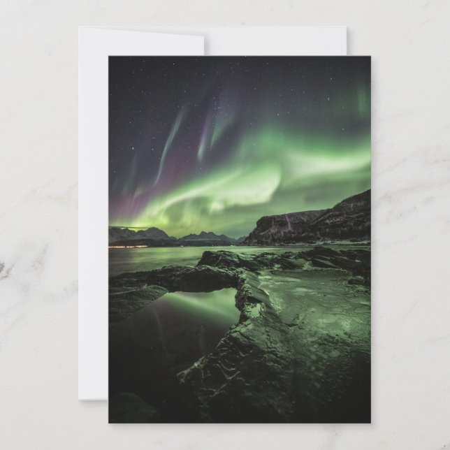 Tarjeta Luz del Norte Noruega (Anverso)