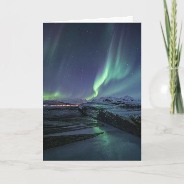 Tarjeta Luz del Norte Noruega (Anverso)