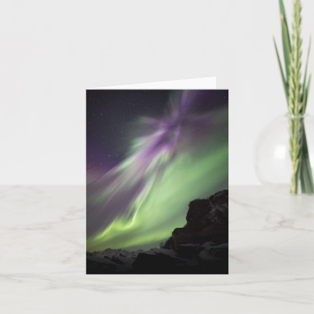 Tarjeta Luz del Norte Noruega (Anverso)