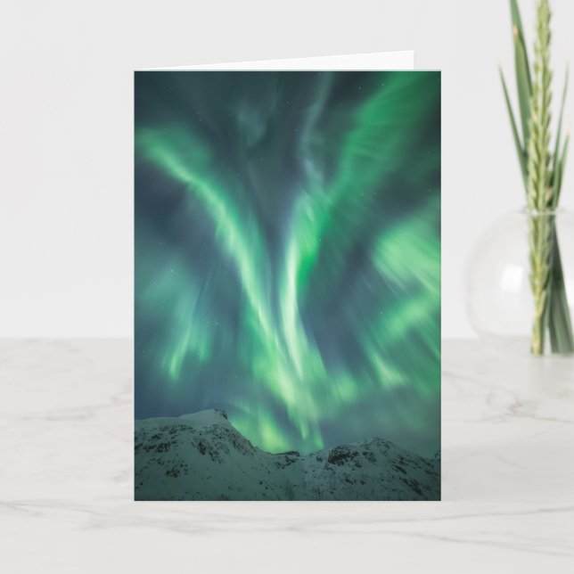 Tarjeta Luz del Norte Noruega (Anverso)