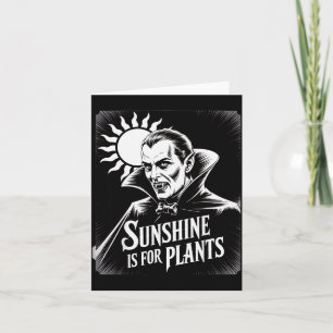 Tarjeta Luz Del Sol Es Para Plantas Vamre Humor Gótico De