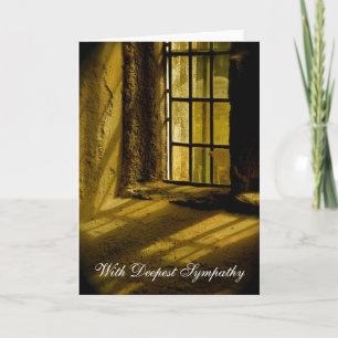 Tarjeta Luz espiritual Con más profundo pesar