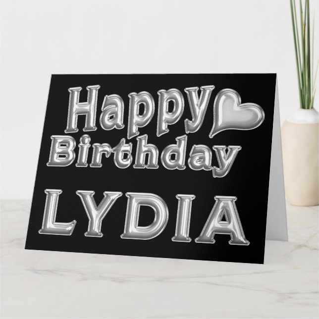 Tarjeta Lydia Happy Birthday Geburtstag Karte Aufsteller (Anverso)