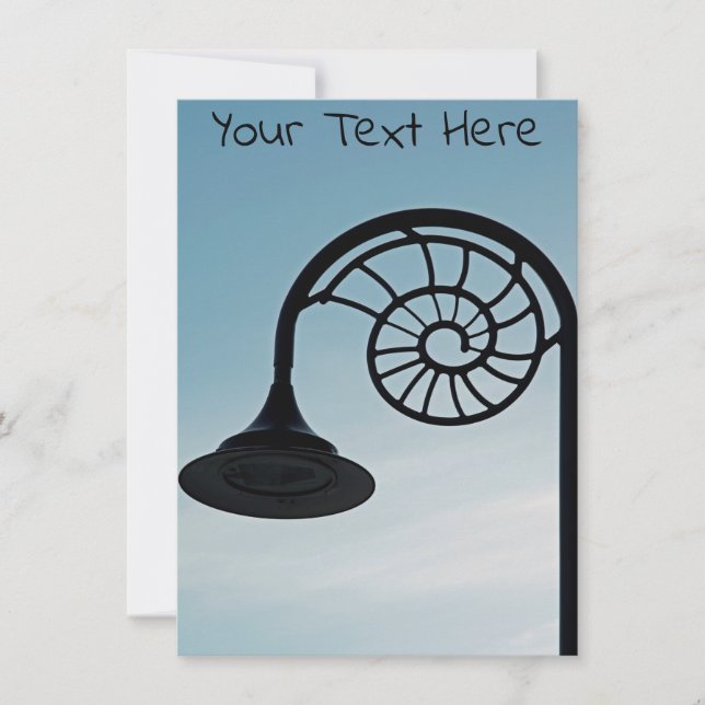 Tarjeta Lyme Regis personalizable (Anverso)