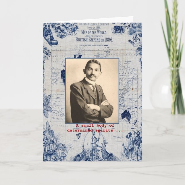 Tarjeta M. Gandhi (Anverso)