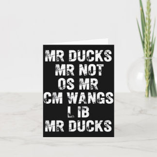 Tarjeta M R Ducks M R Not O S M R Cm Wangs Lib M R Ducks F