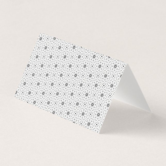 Tarjeta Maacah001 Doodle abstracto de B&W (Anverso)