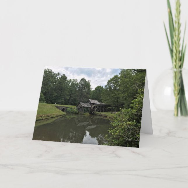 Tarjeta Mabry Mill, Virginia (Anverso)