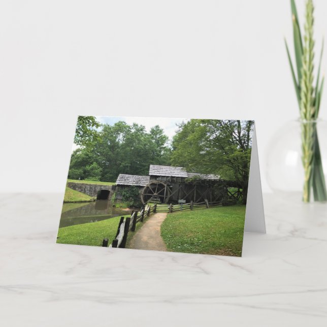 Tarjeta Mabry Mill, Virginia (Anverso)
