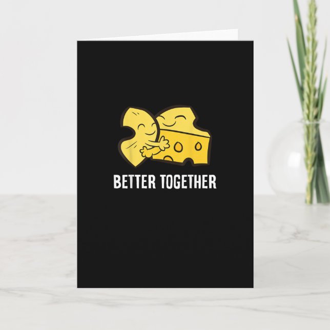 Tarjeta Mac And Cheese Better Together Fun Food Design  (Anverso)