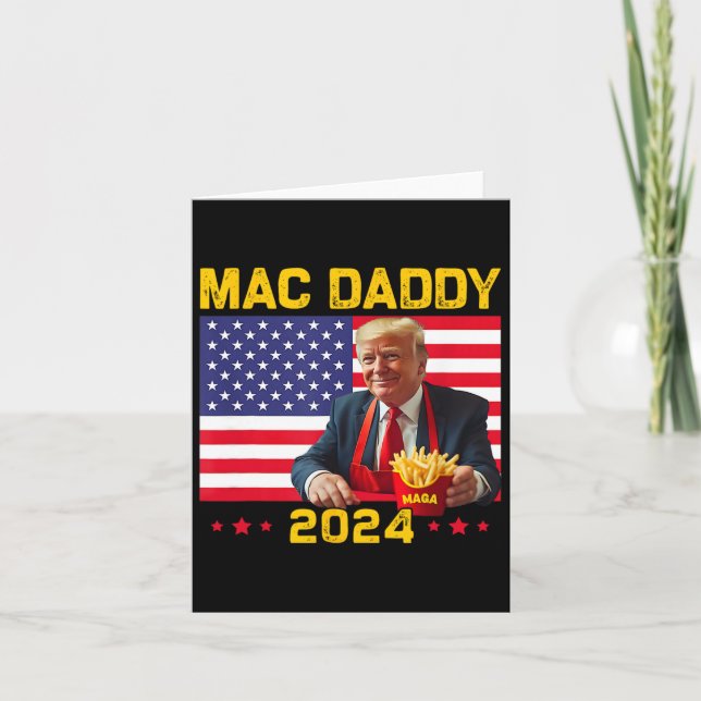 Tarjeta Mac Daddy Funny Trump haciendo mega Donald Tru de  (Anverso)