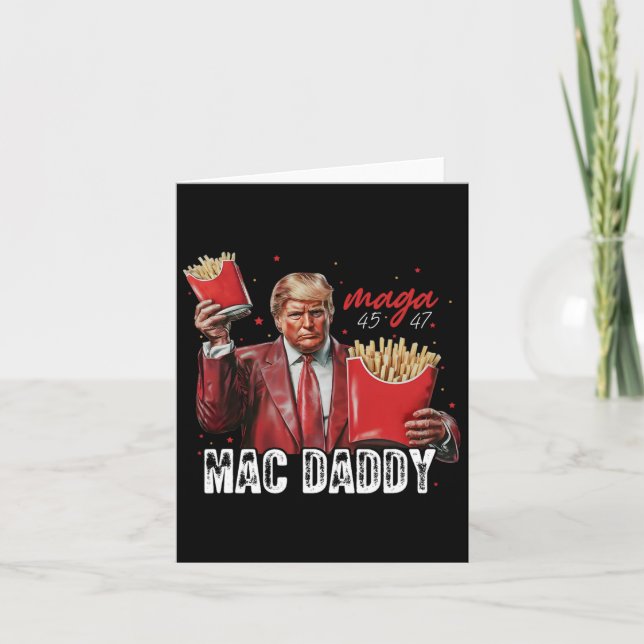 Tarjeta Mac Daddy Trump Haciendo Fries Mega Donald Trump 2 (Anverso)