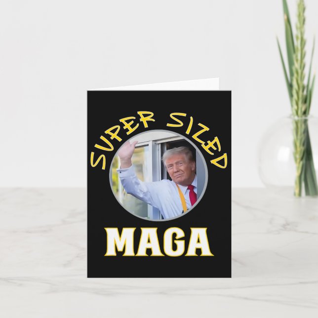 Tarjeta Mac Daddy Trump Vance 2024 hace fritos franceses (Anverso)