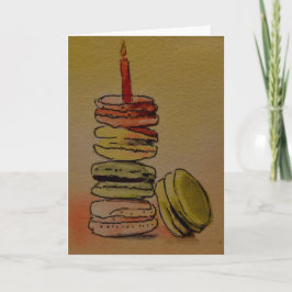 Tarjeta Macaron Birthday Blank Card