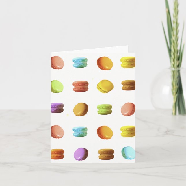 Tarjeta Macaron Cookies (Anverso)