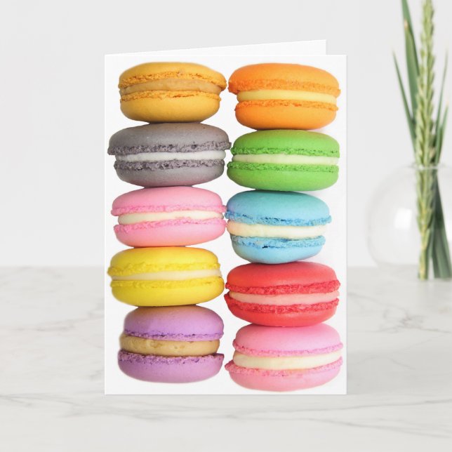Tarjeta Macarones (Anverso)