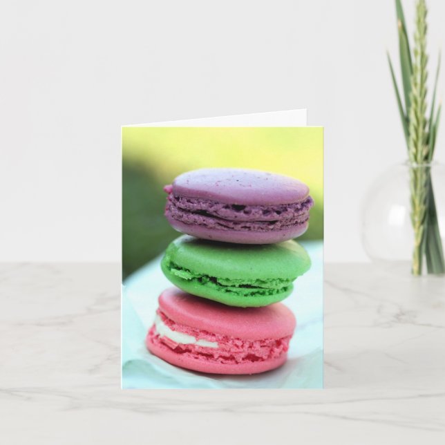 Tarjeta Macarons (Anverso)