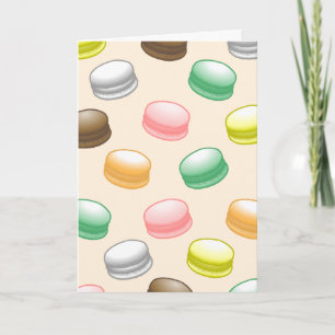 Tarjeta Macarons Dulces y Coloridos