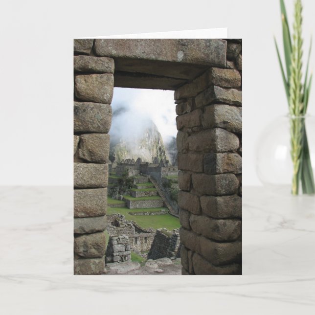 Tarjeta Machu Picchu, Perú (Anverso)