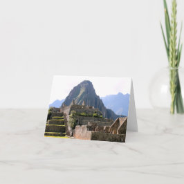 Tarjeta Machu Picchu Perú - Montaña Huayna Picchu