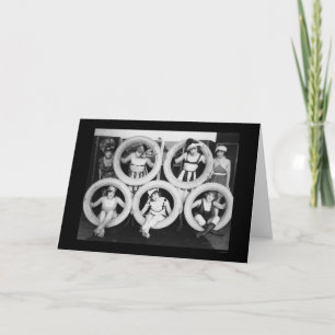 Tarjeta Mack Sennett que baña las bellezas 1922