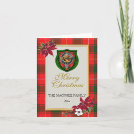 Tarjeta MacPhee Scottish Clan Tartan & Crest