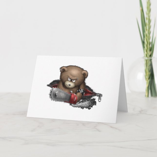 Tarjeta Mad Bear Chainsaw (Anverso)
