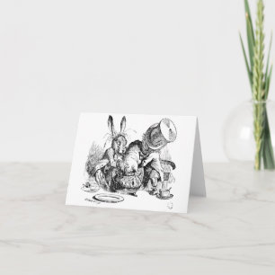 Tarjeta Mad Hatter, Dormouse y March Hare