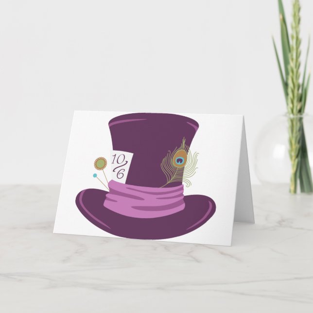 Tarjeta Mad Hatter Gorra (Anverso)