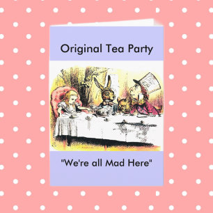 Tarjeta Mad Hatter Tea Fiesta