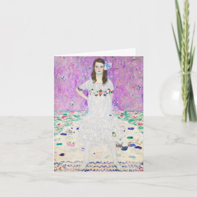 Tarjeta Mäda Primavesi Gustav Klimt (Anverso)