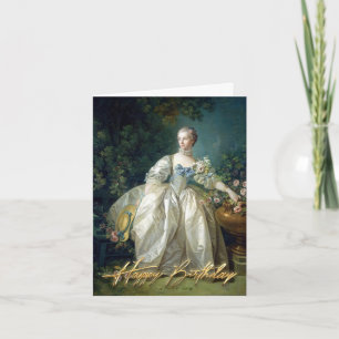 Tarjeta Madame Bergeret 1766 Feliz cumpleaños