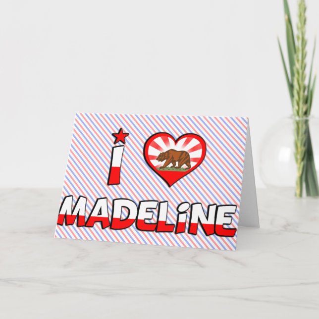 Tarjeta Madeline, CA (Anverso)