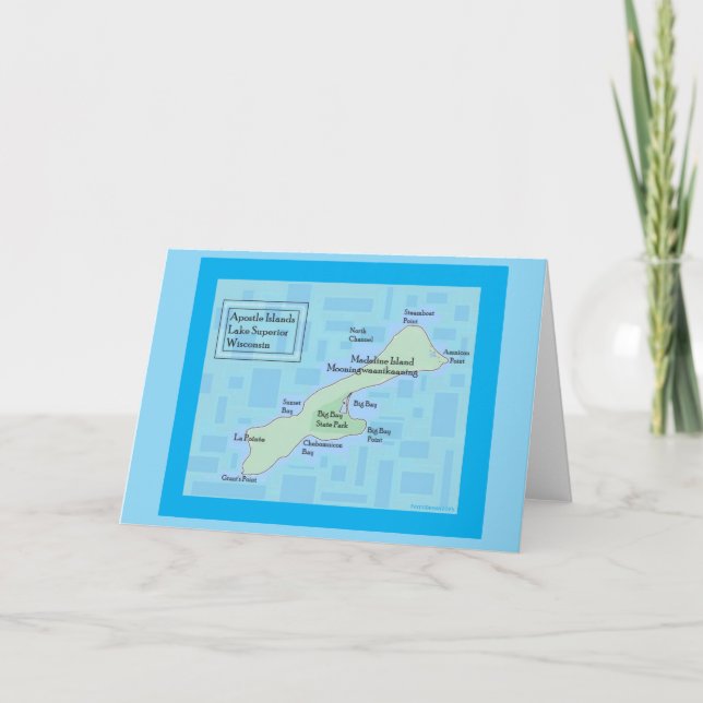 Tarjeta Madeline Island Blank Notecard 2025 (Anverso)