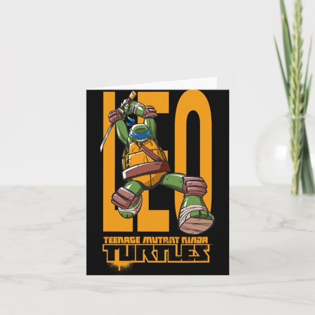 Tarjeta Mademark X - - Original Tmnt New Leonardo  (Anverso)