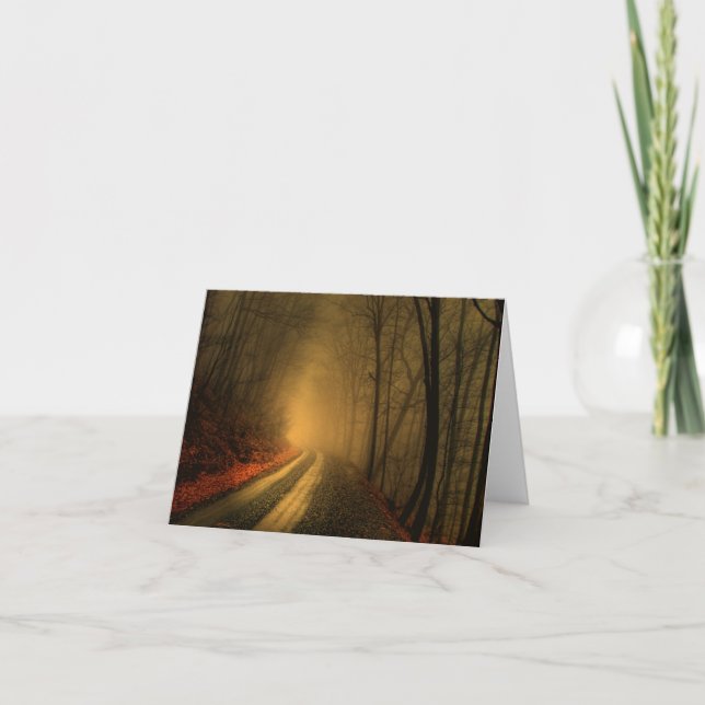 Tarjeta madera de niebla (Anverso)