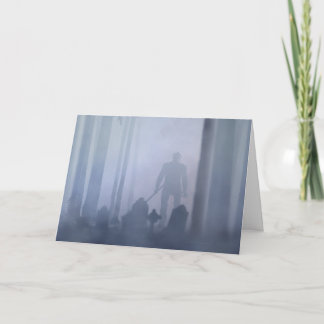 Tarjeta Maderas fantasmagóricas el Halloween