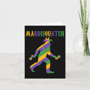 Tarjeta Madi Mardi Gras Bigfoot Mardi Gras Ropa Hombres Ma