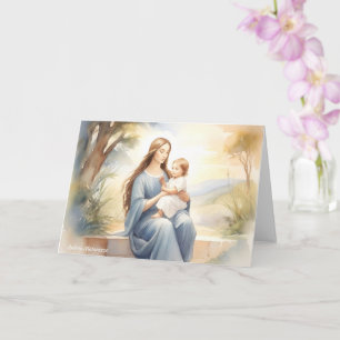 Tarjeta Madonna con el niño Jesús