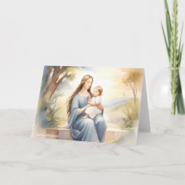 Tarjeta Madonna con el niño Jesús