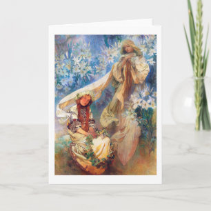 Tarjeta Madonna de la Lily, Mucha
