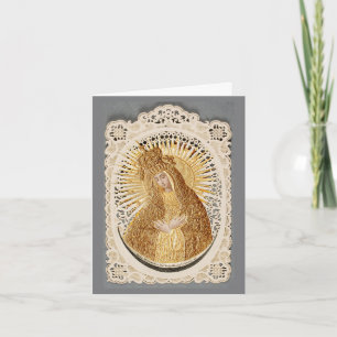 Tarjeta Madonna de la Madre de la Misericordia en la oraci