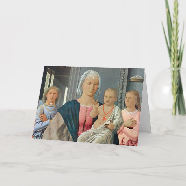 Tarjeta Madonna de Senigallia - Piero della Francesca (Anverso)